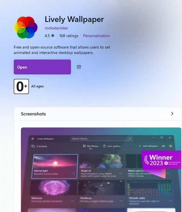 Установка живых обоев для windows